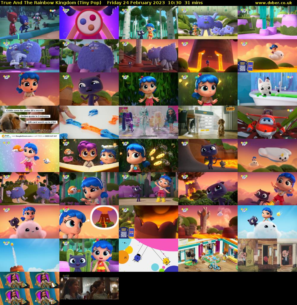 True And The Rainbow Kingdom (Tiny Pop) Friday 24 February 2023 10:30 - 11:01