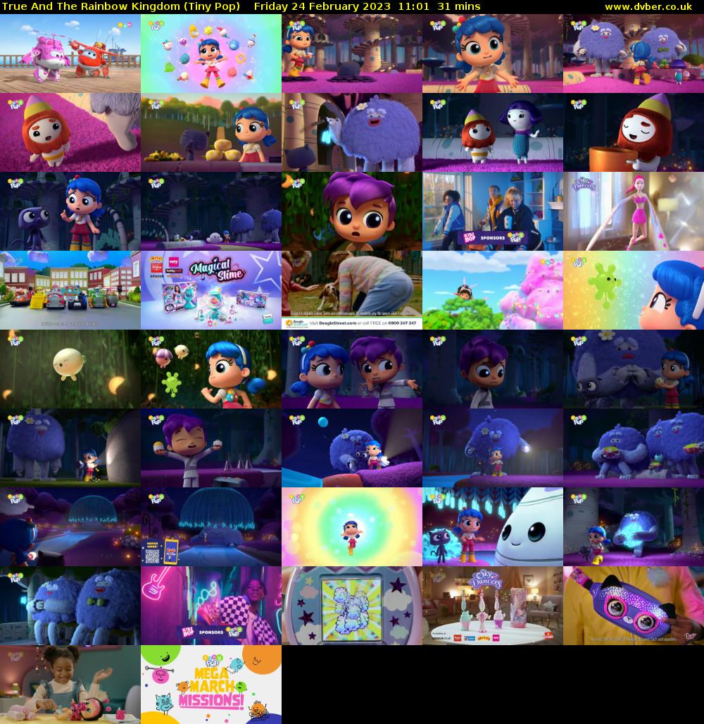 True And The Rainbow Kingdom (Tiny Pop) Friday 24 February 2023 11:01 - 11:32