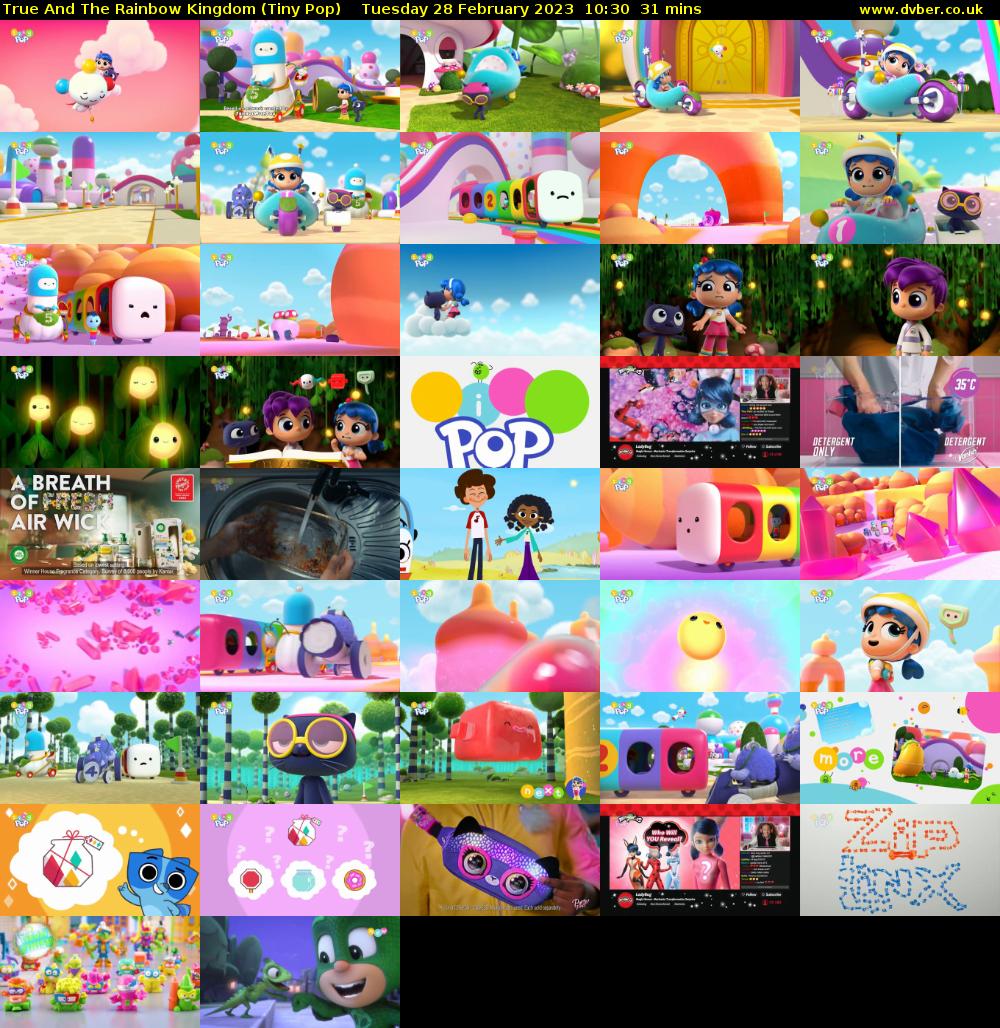 True And The Rainbow Kingdom (Tiny Pop) Tuesday 28 February 2023 10:30 - 11:01