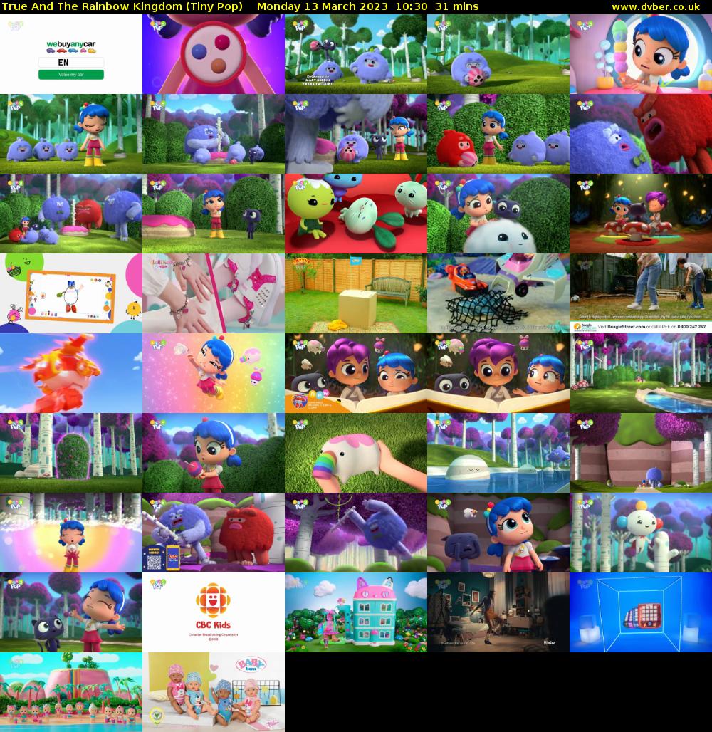 True And The Rainbow Kingdom (Tiny Pop) Monday 13 March 2023 10:30 - 11:01