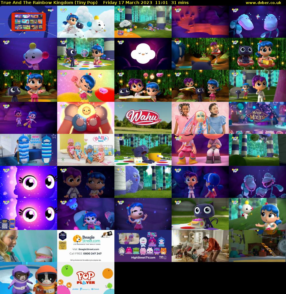 True And The Rainbow Kingdom (Tiny Pop) Friday 17 March 2023 11:01 - 11:32