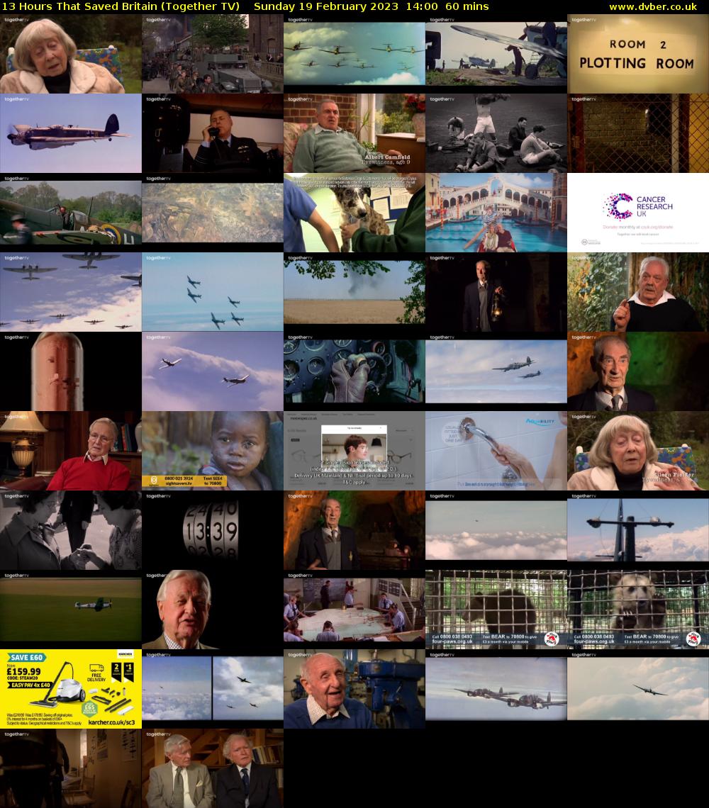 13 Hours That Saved Britain (Together TV) Sunday 19 February 2023 14:00 - 15:00