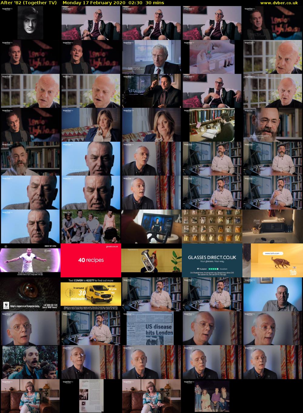After '82 (Together TV) Monday 17 February 2020 02:30 - 03:00