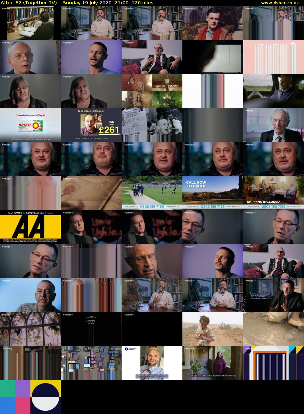 After '82 (Together TV) Sunday 19 July 2020 21:00 - 23:00