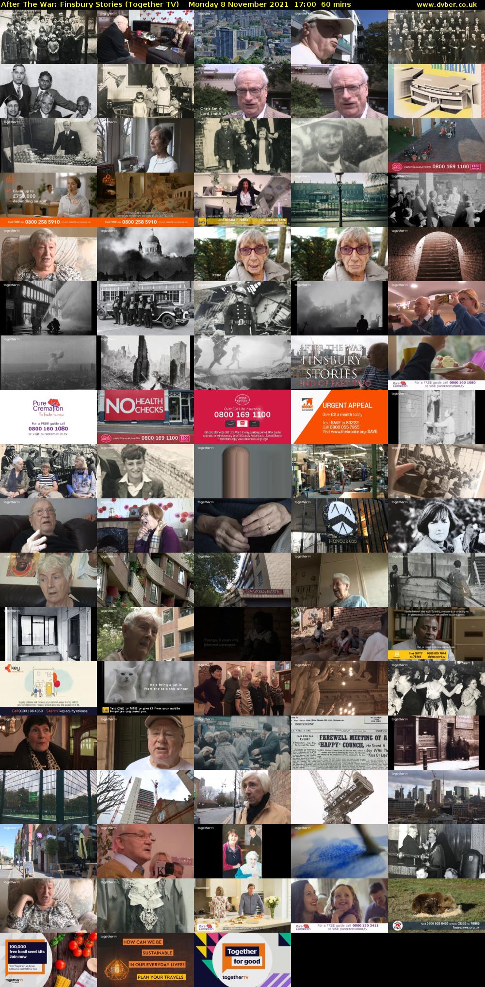 After The War: Finsbury Stories (Together TV) Monday 8 November 2021 17:00 - 18:00