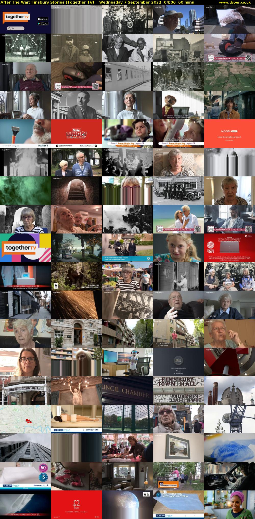 After The War: Finsbury Stories (Together TV) Wednesday 7 September 2022 04:00 - 05:00