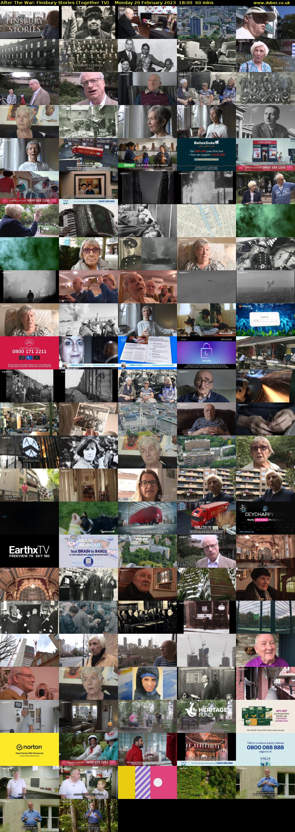 After The War: Finsbury Stories (Together TV) Monday 20 February 2023 18:00 - 19:00