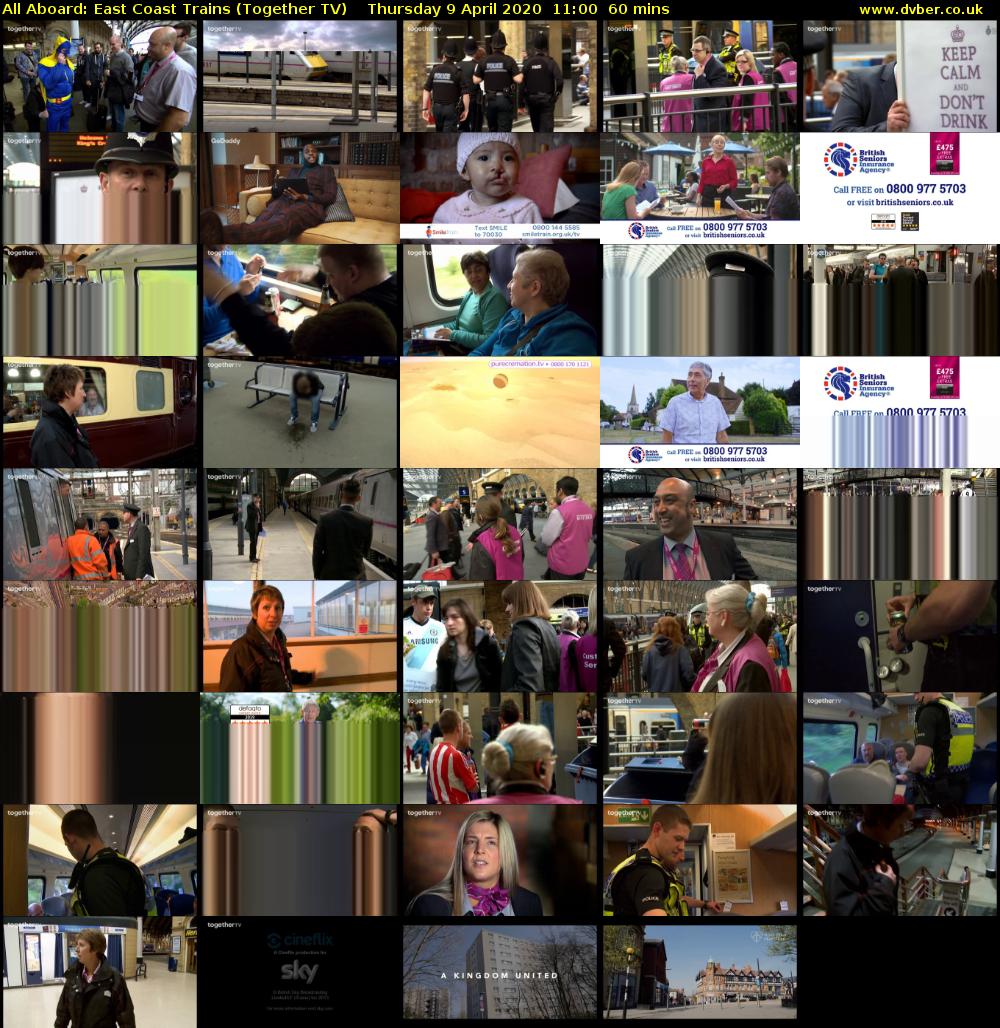 All Aboard: East Coast Trains (Together TV) Thursday 9 April 2020 11:00 - 12:00