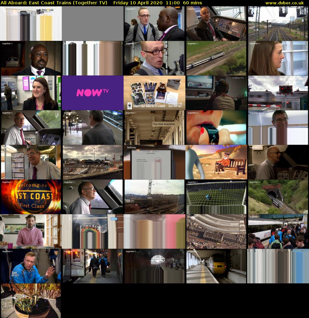 All Aboard: East Coast Trains (Together TV) Friday 10 April 2020 11:00 - 12:00
