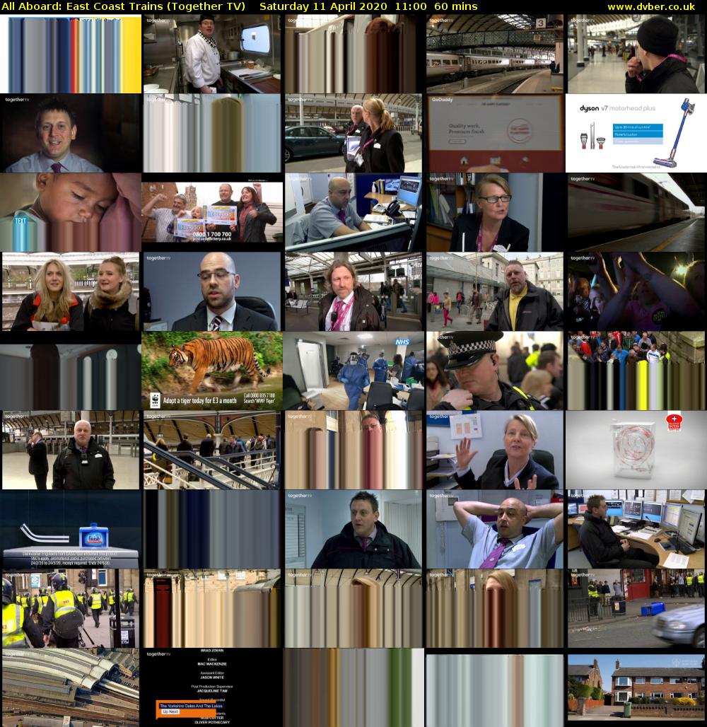 All Aboard: East Coast Trains (Together TV) Saturday 11 April 2020 11:00 - 12:00