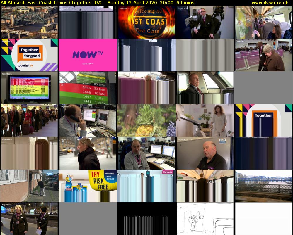 All Aboard: East Coast Trains (Together TV) Sunday 12 April 2020 20:00 - 21:00