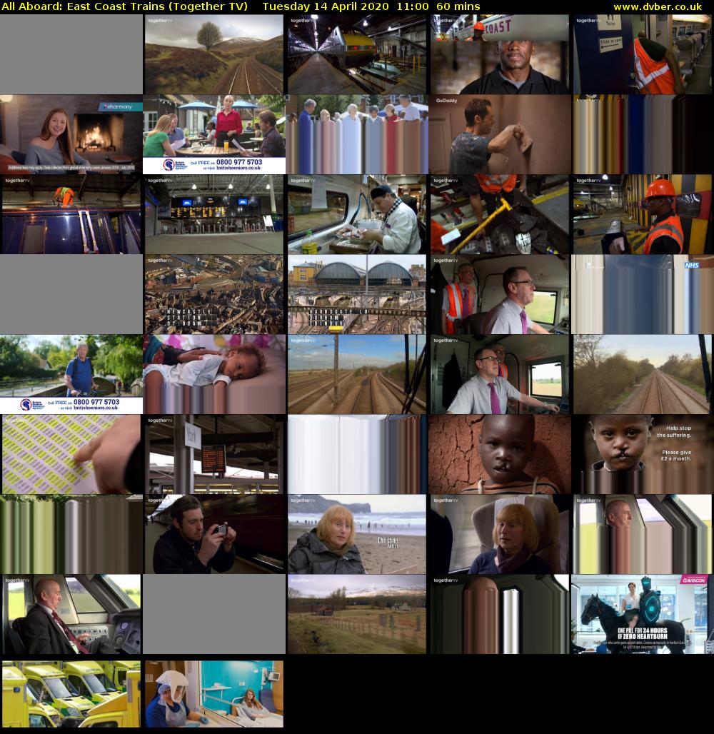 All Aboard: East Coast Trains (Together TV) Tuesday 14 April 2020 11:00 - 12:00