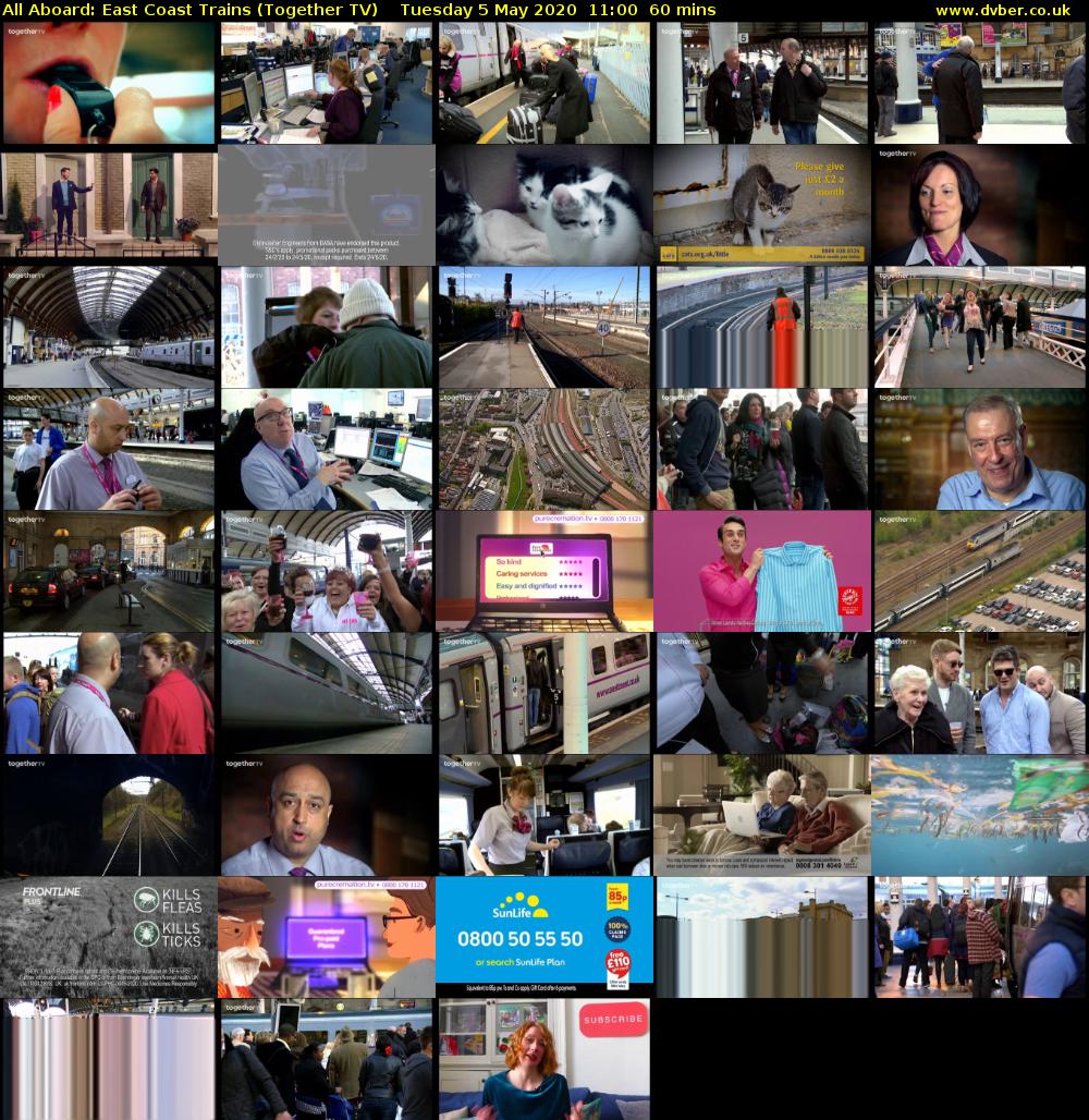 All Aboard: East Coast Trains (Together TV) Tuesday 5 May 2020 11:00 - 12:00