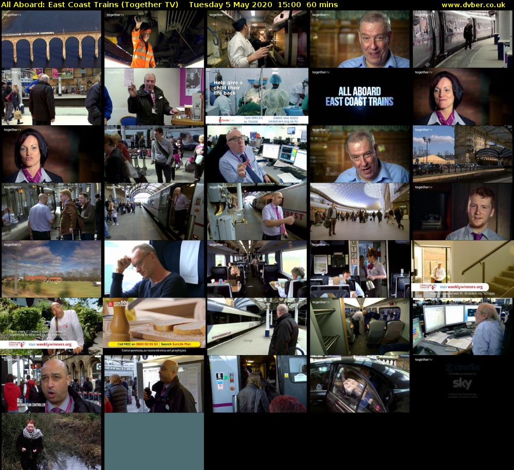 All Aboard: East Coast Trains (Together TV) Tuesday 5 May 2020 15:00 - 16:00