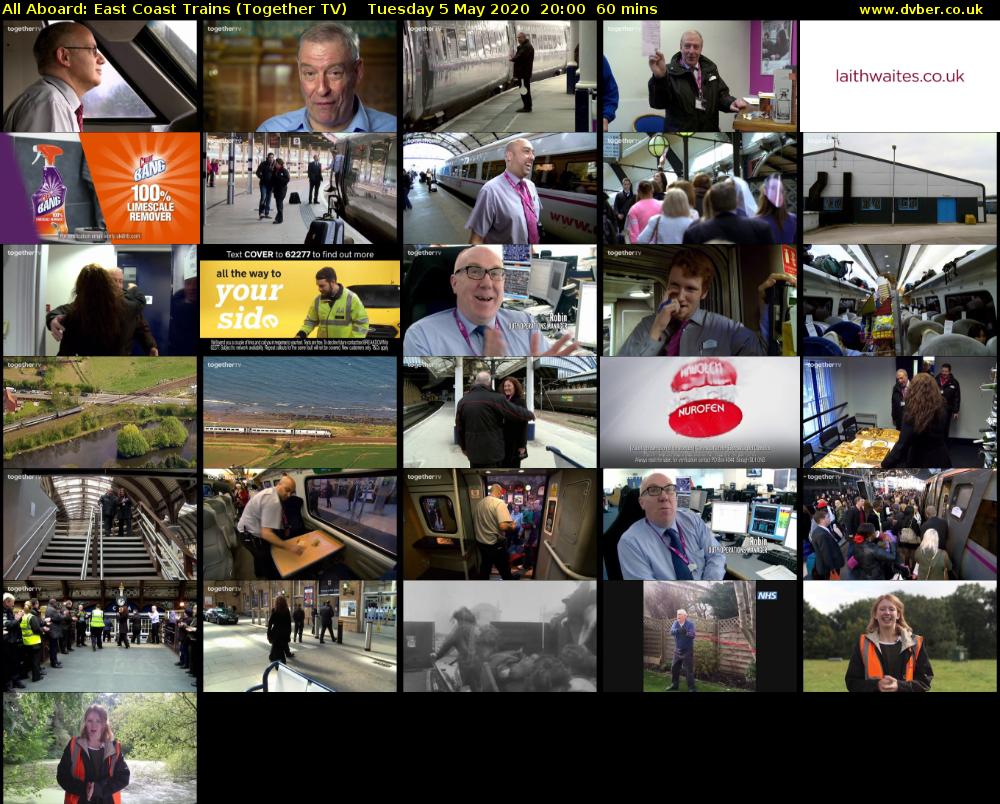 All Aboard: East Coast Trains (Together TV) Tuesday 5 May 2020 20:00 - 21:00