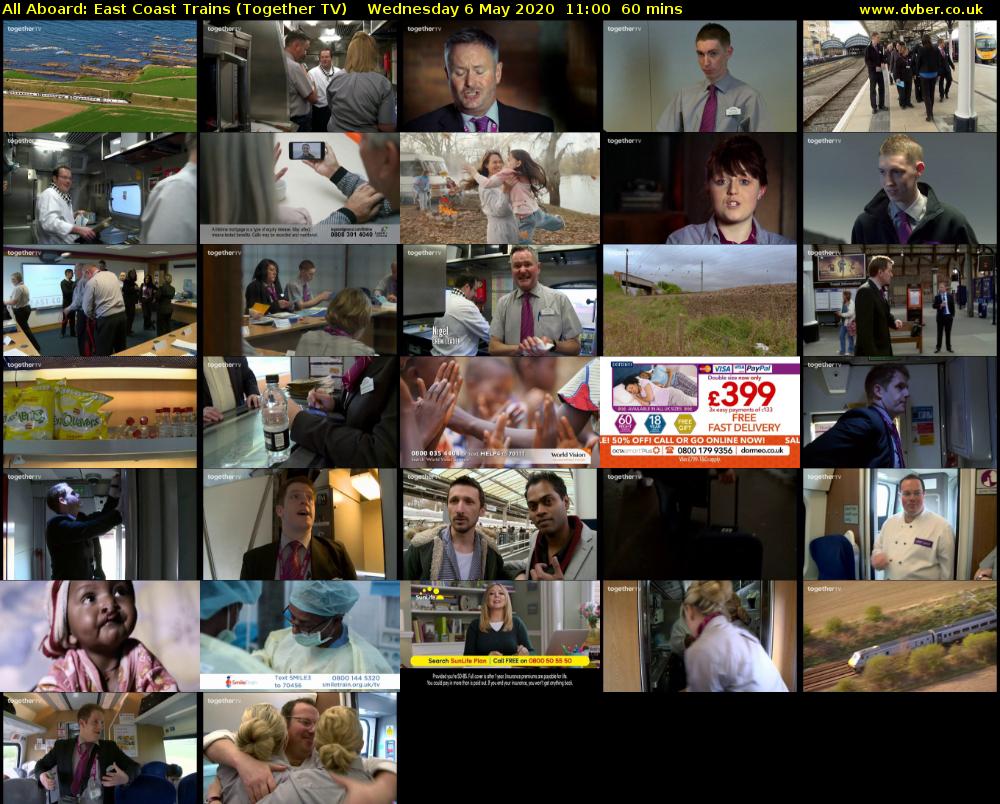 All Aboard: East Coast Trains (Together TV) Wednesday 6 May 2020 11:00 - 12:00
