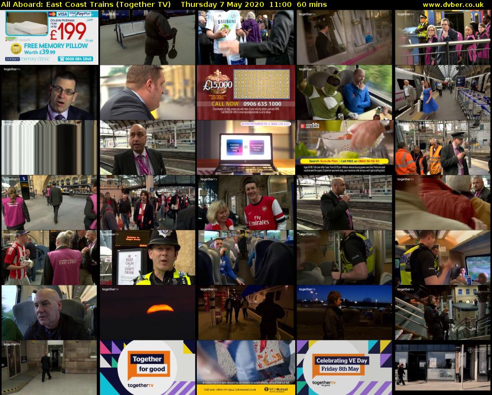 All Aboard: East Coast Trains (Together TV) Thursday 7 May 2020 11:00 - 12:00
