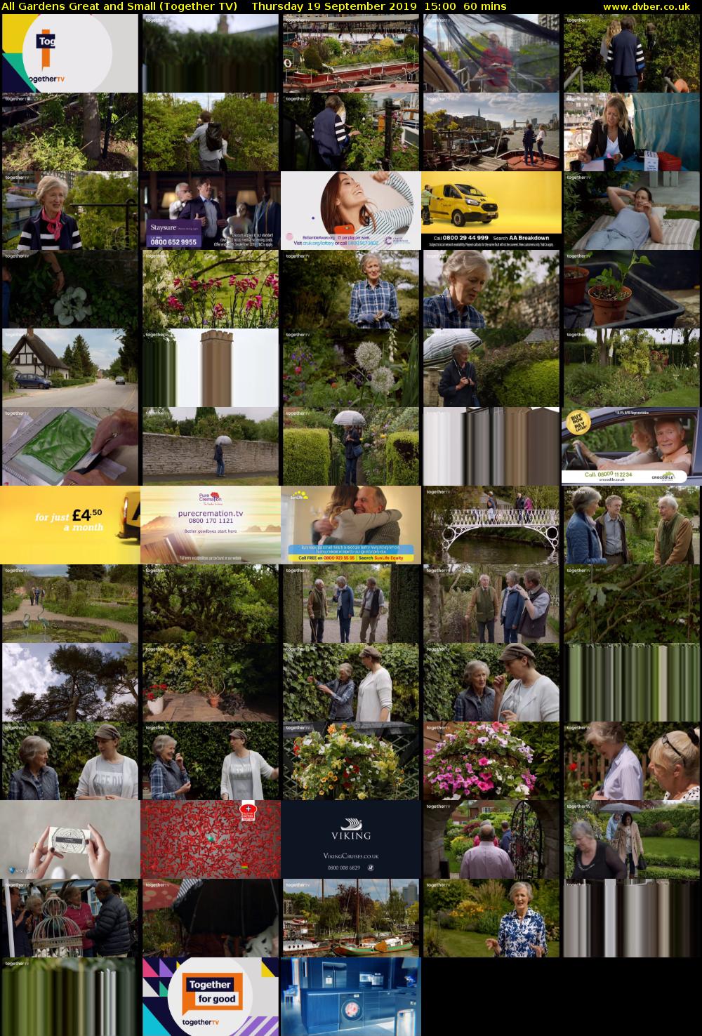 All Gardens Great and Small (Together TV) Thursday 19 September 2019 15:00 - 16:00