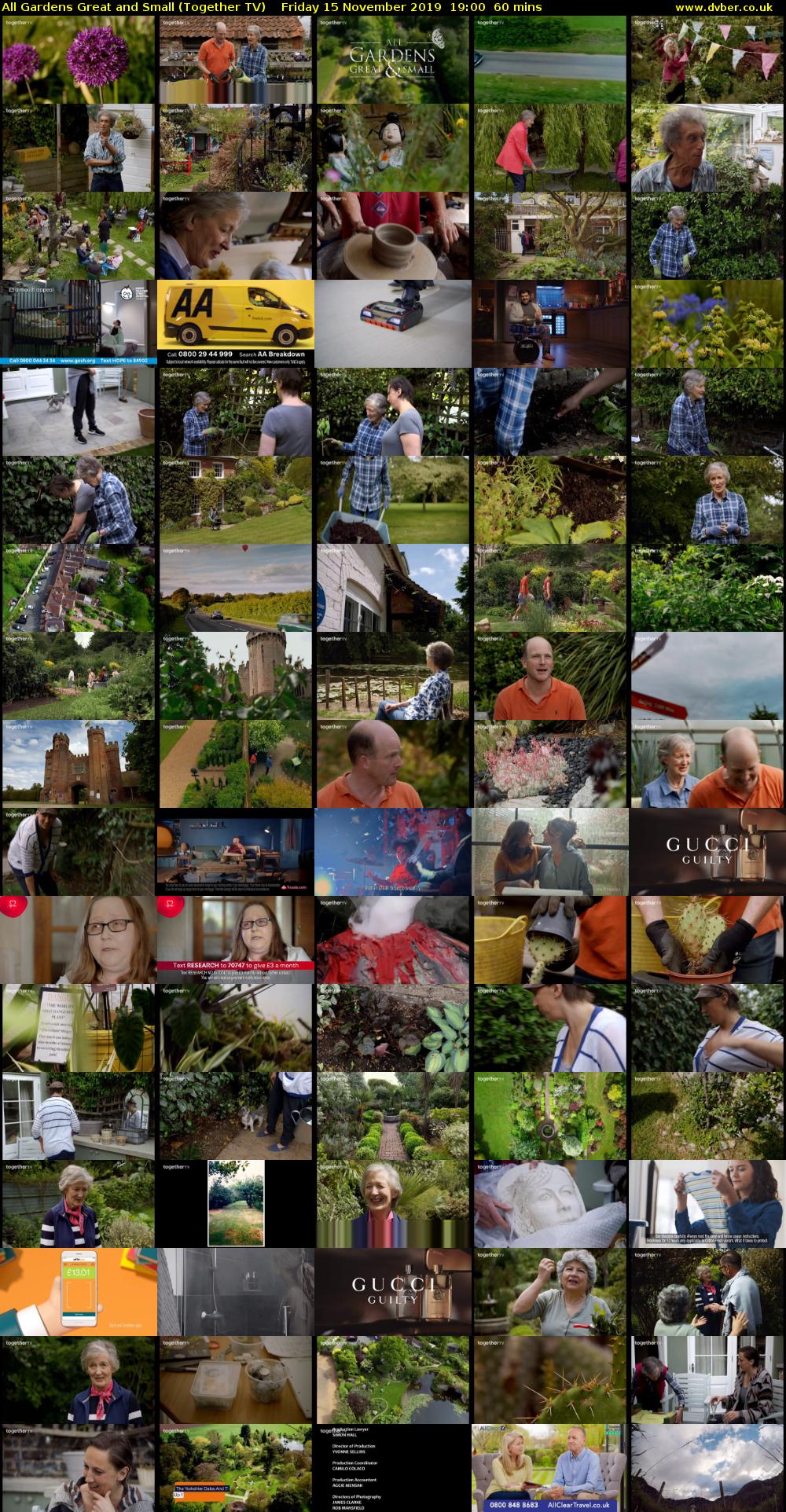 All Gardens Great and Small (Together TV) Friday 15 November 2019 19:00 - 20:00