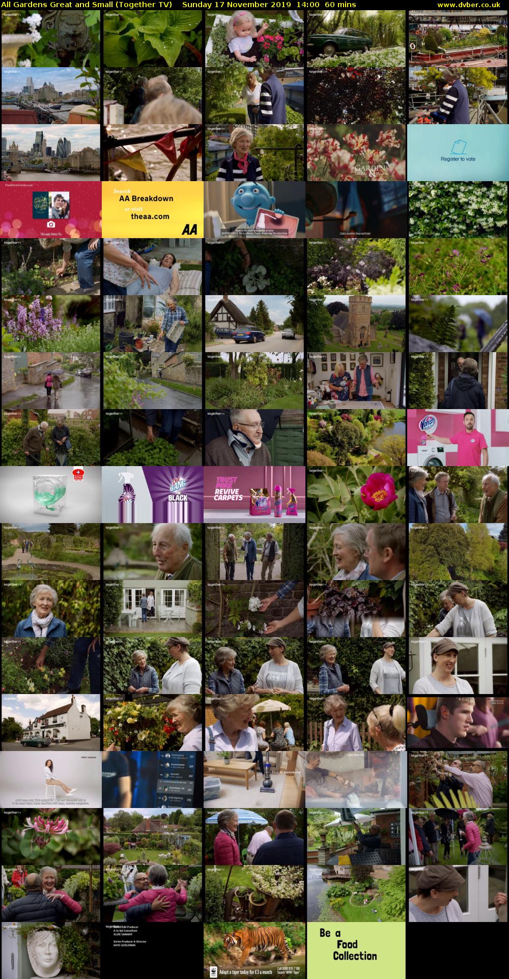 All Gardens Great and Small (Together TV) Sunday 17 November 2019 14:00 - 15:00