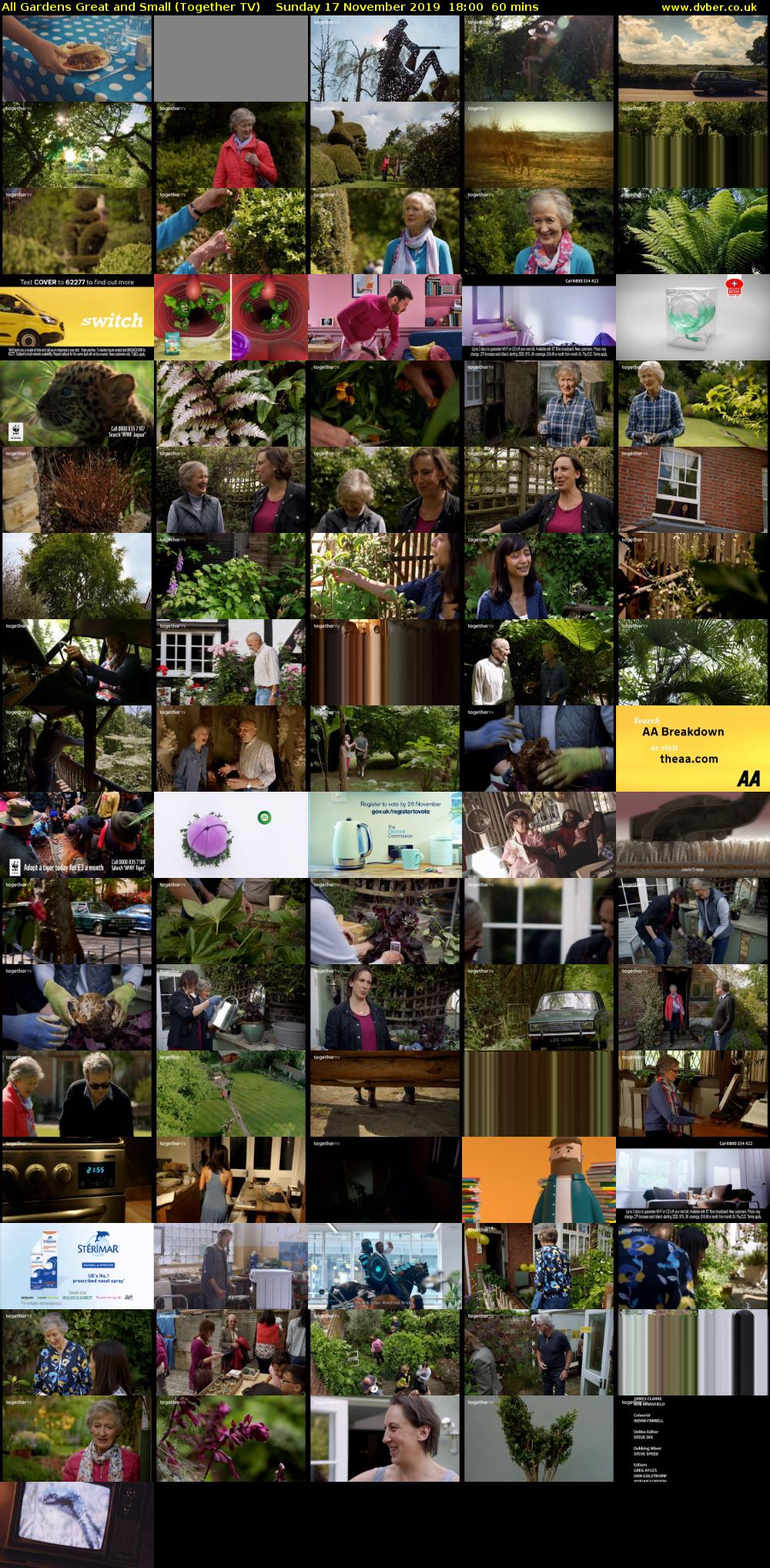 All Gardens Great and Small (Together TV) Sunday 17 November 2019 18:00 - 19:00