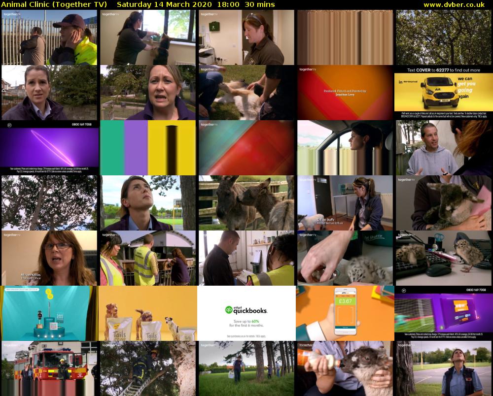 Animal Clinic (Together TV) Saturday 14 March 2020 18:00 - 18:30