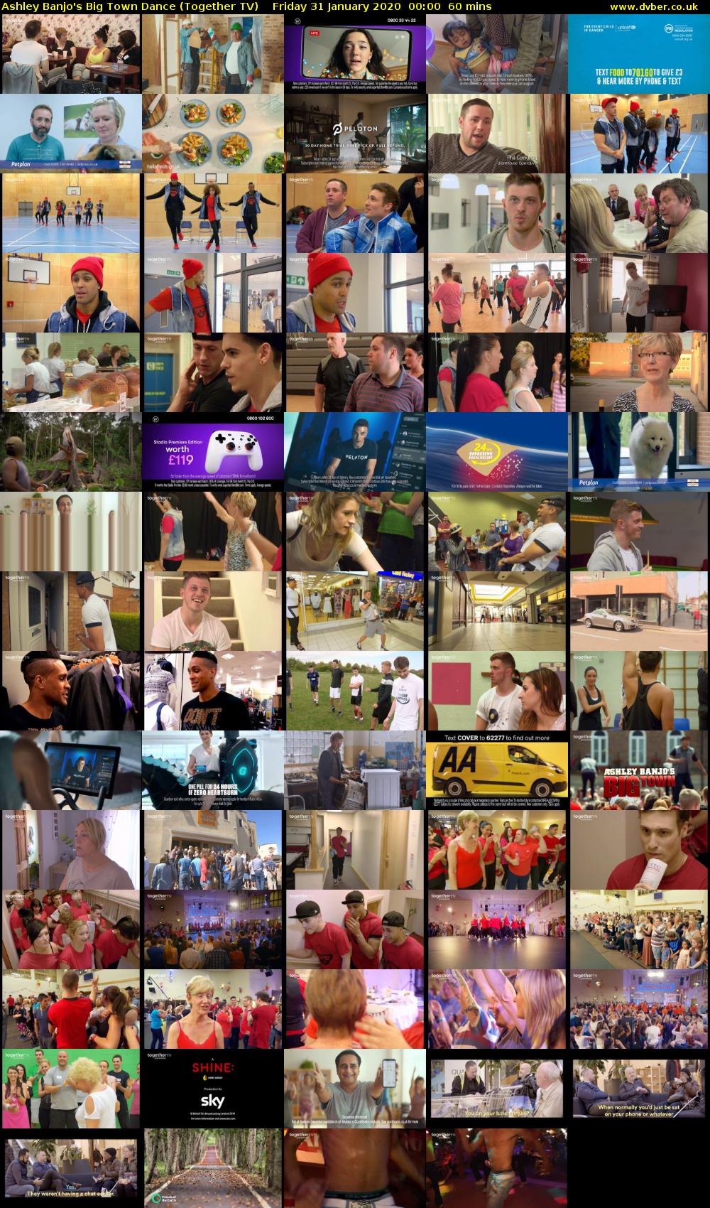 Ashley Banjo's Big Town Dance (Together TV) Friday 31 January 2020 00:00 - 01:00