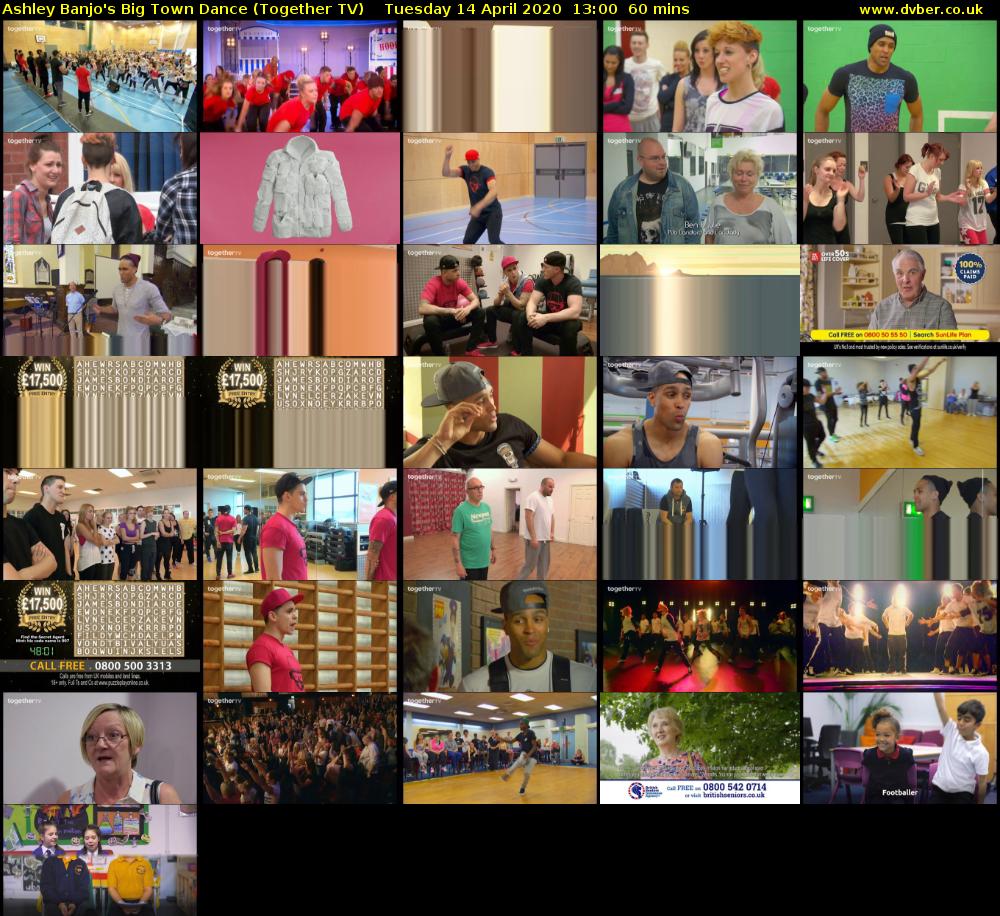 Ashley Banjo's Big Town Dance (Together TV) Tuesday 14 April 2020 13:00 - 14:00