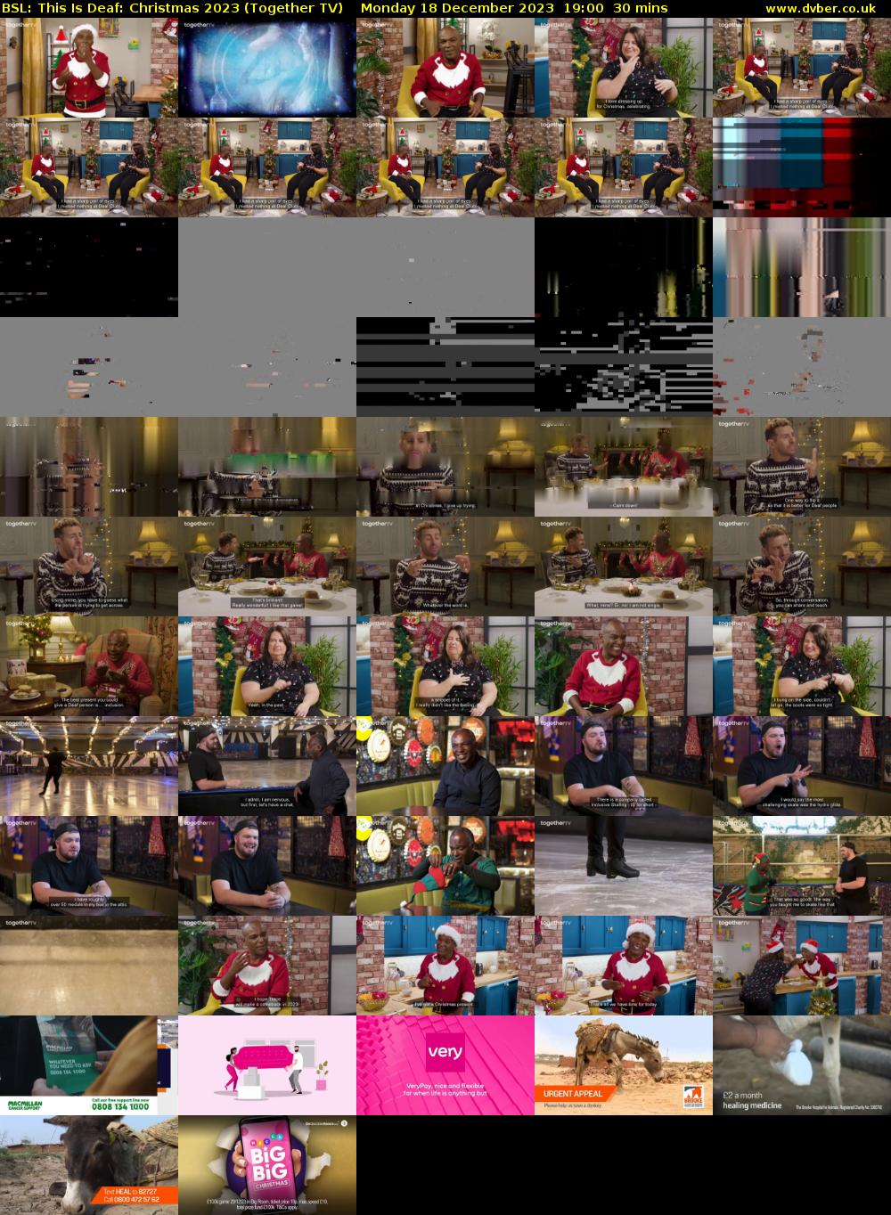 BSL: This Is Deaf: Christmas 2023 (Together TV) Monday 18 December 2023 19:00 - 19:30
