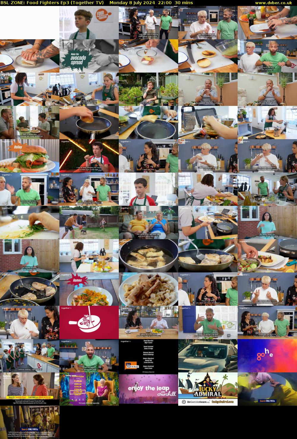 BSL ZONE: Food Fighters Ep3 (Together TV) Monday 8 July 2024 22:00 - 22:30