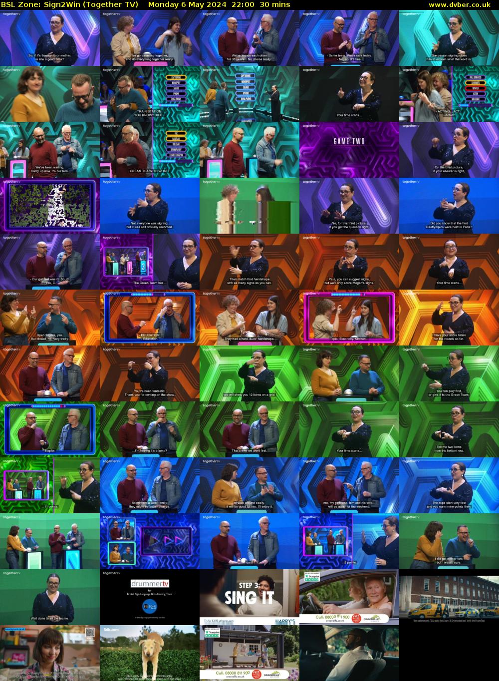 BSL Zone: Sign2Win (Together TV) Monday 6 May 2024 22:00 - 22:30