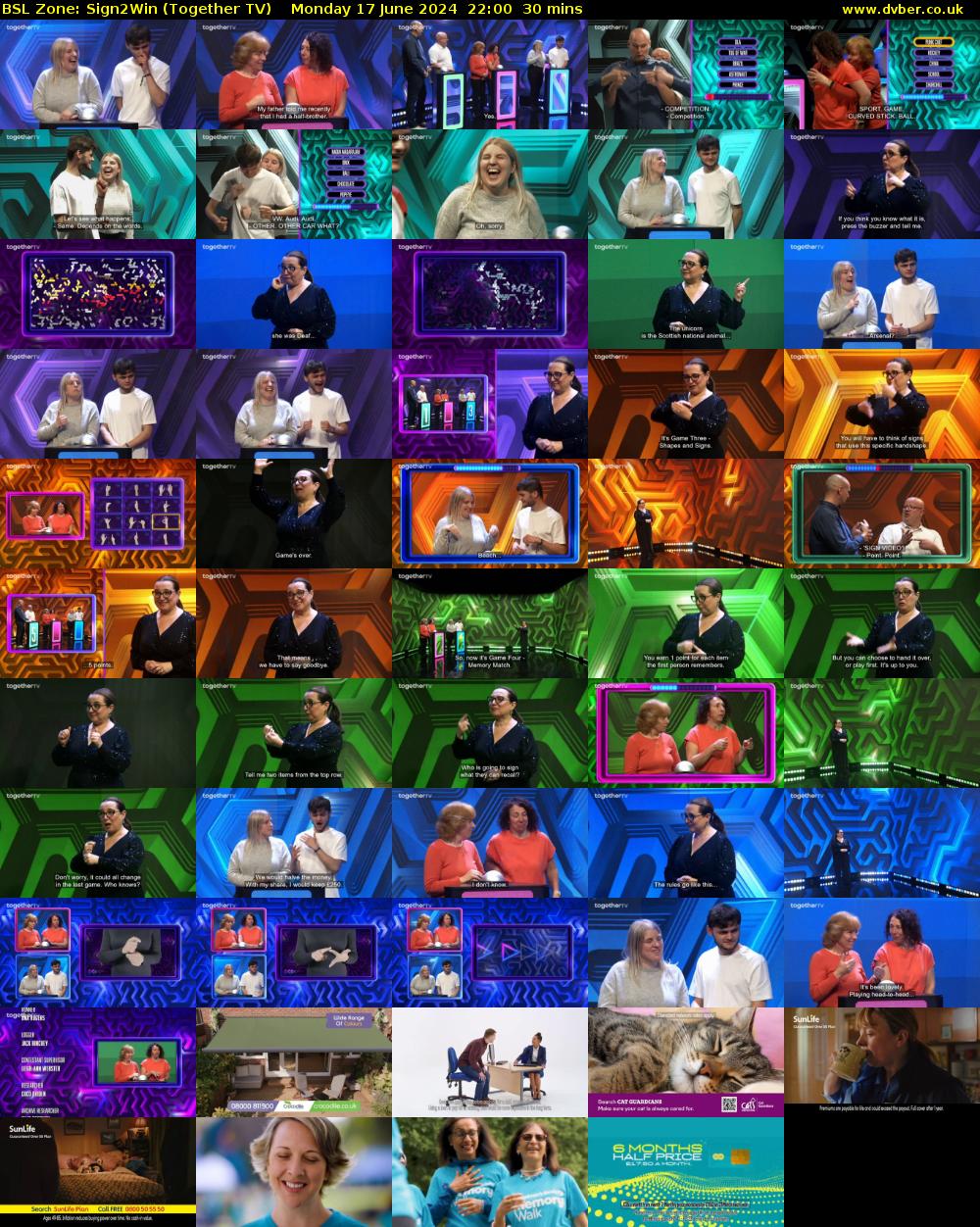 BSL Zone: Sign2Win (Together TV) Monday 17 June 2024 22:00 - 22:30