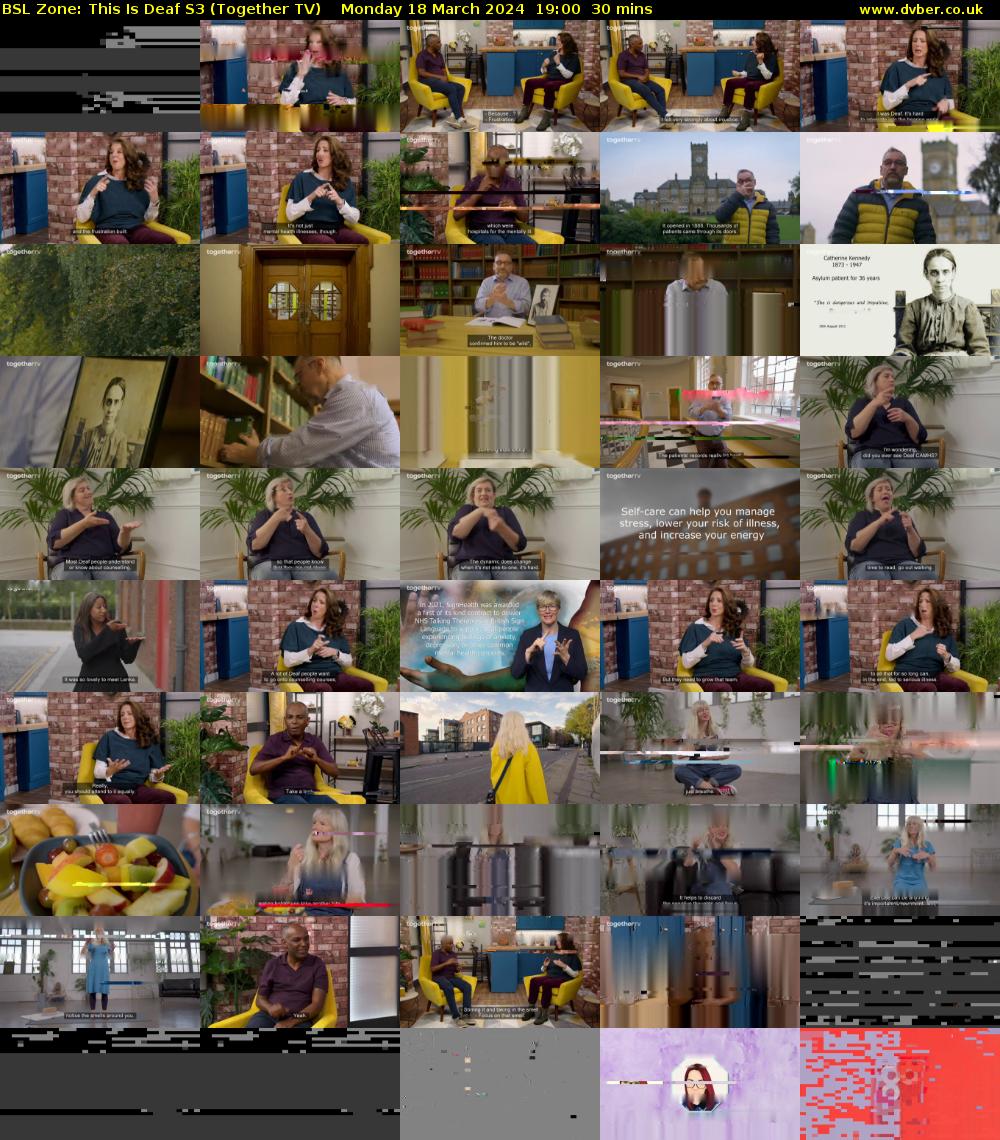 BSL Zone: This Is Deaf S3 (Together TV) Monday 18 March 2024 19:00 - 19:30