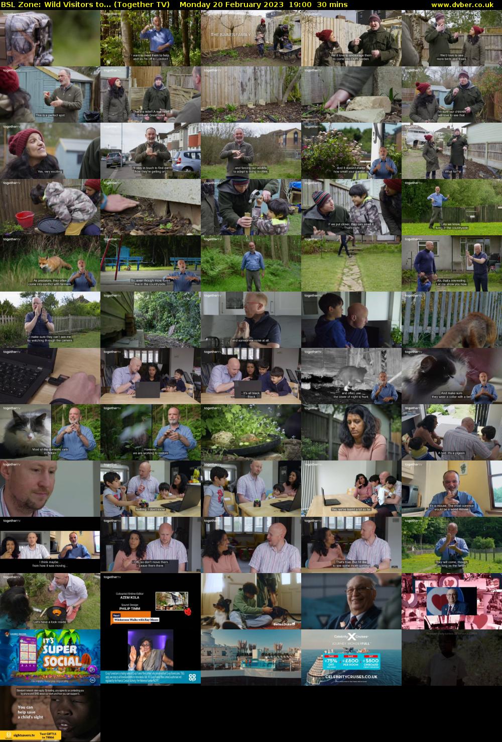 BSL Zone: Wild Visitors to... (Together TV) Monday 20 February 2023 19:00 - 19:30