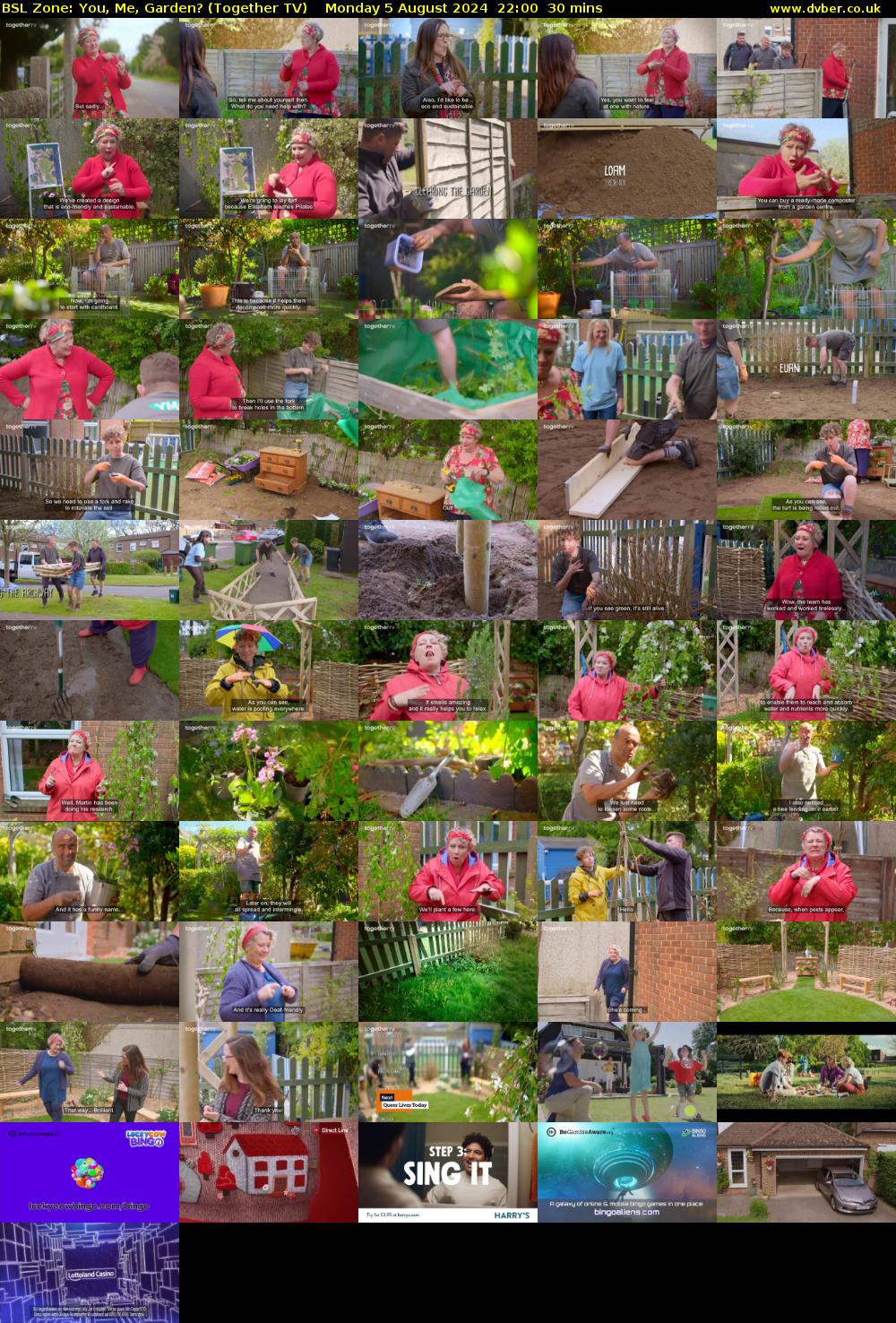 BSL Zone: You, Me, Garden? (Together TV) Monday 5 August 2024 22:00 - 22:30