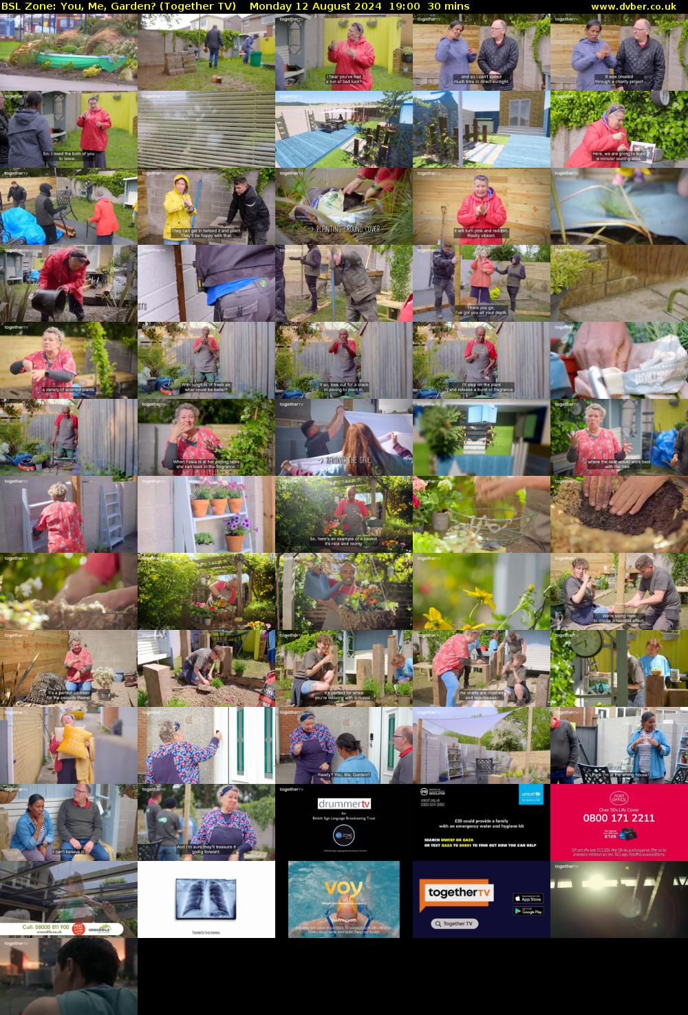 BSL Zone: You, Me, Garden? (Together TV) Monday 12 August 2024 19:00 - 19:30