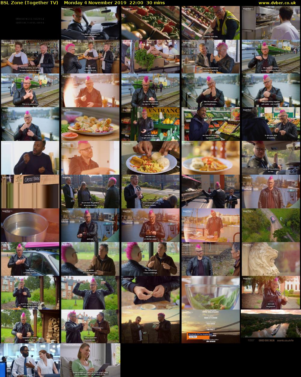 BSL Zone (Together TV) Monday 4 November 2019 22:00 - 22:30