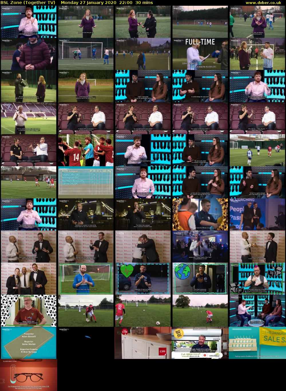 BSL Zone (Together TV) Monday 27 January 2020 22:00 - 22:30