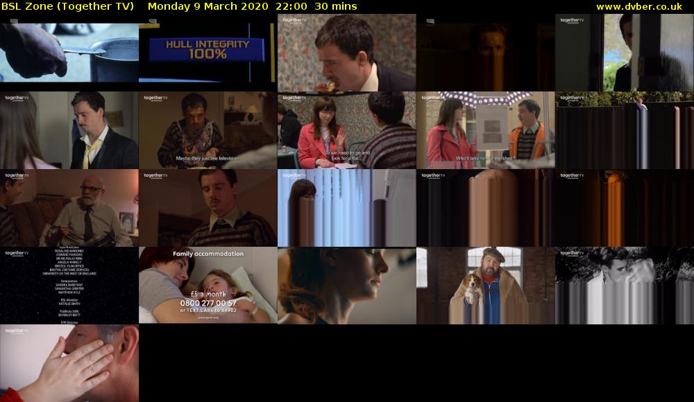 BSL Zone (Together TV) Monday 9 March 2020 22:00 - 22:30
