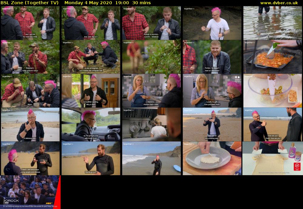 BSL Zone (Together TV) Monday 4 May 2020 19:00 - 19:30