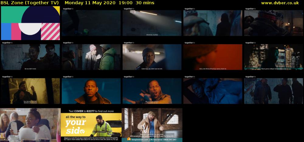 BSL Zone (Together TV) Monday 11 May 2020 19:00 - 19:30