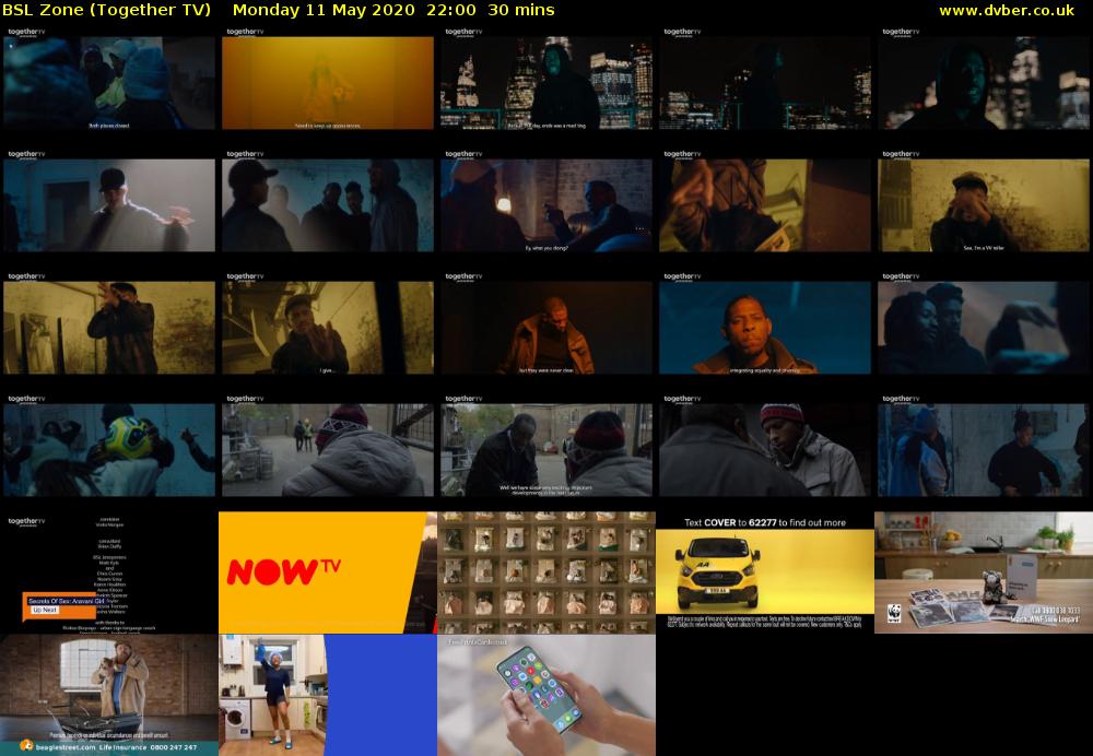 BSL Zone (Together TV) Monday 11 May 2020 22:00 - 22:30