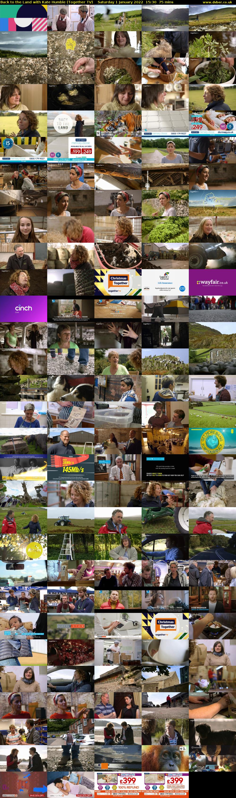 Back to the Land with Kate Humble (Together TV) Saturday 1 January 2022 15:30 - 16:45