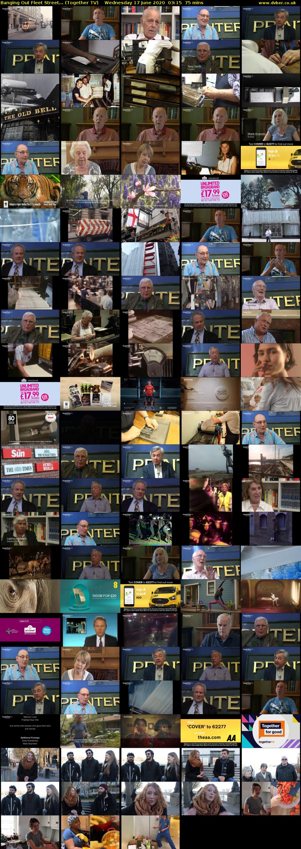 Banging Out Fleet Street... (Together TV) Wednesday 17 June 2020 03:15 - 04:30