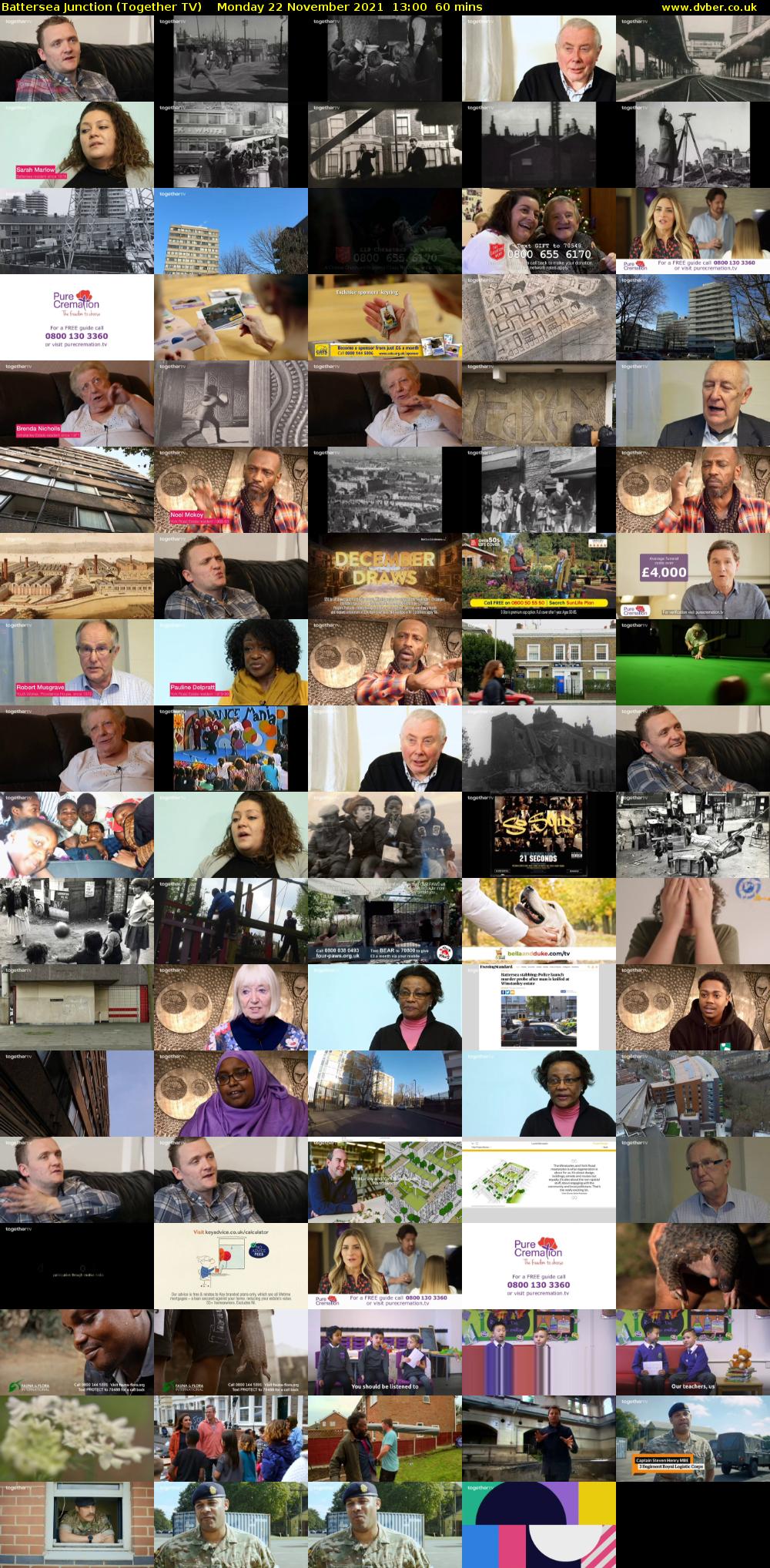 Battersea Junction (Together TV) Monday 22 November 2021 13:00 - 14:00