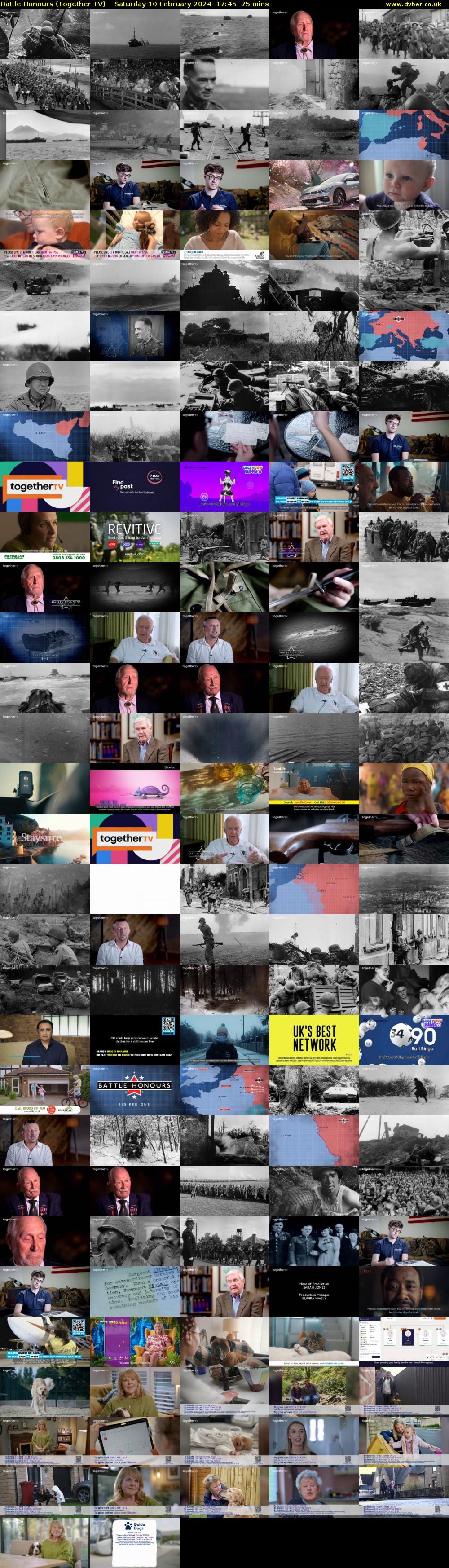 Battle Honours (Together TV) Saturday 10 February 2024 17:45 - 19:00
