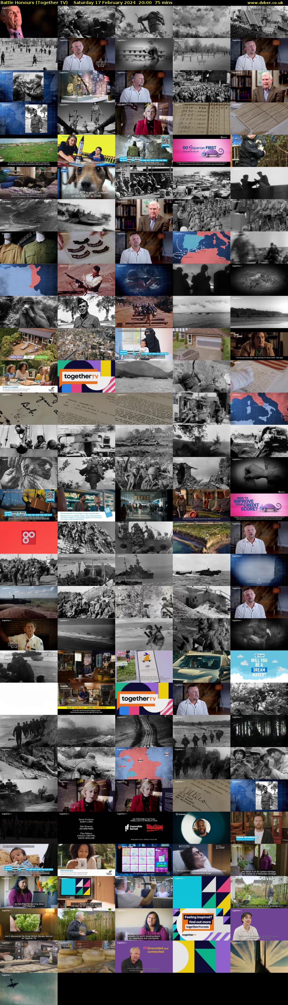 Battle Honours (Together TV) Saturday 17 February 2024 20:00 - 21:15