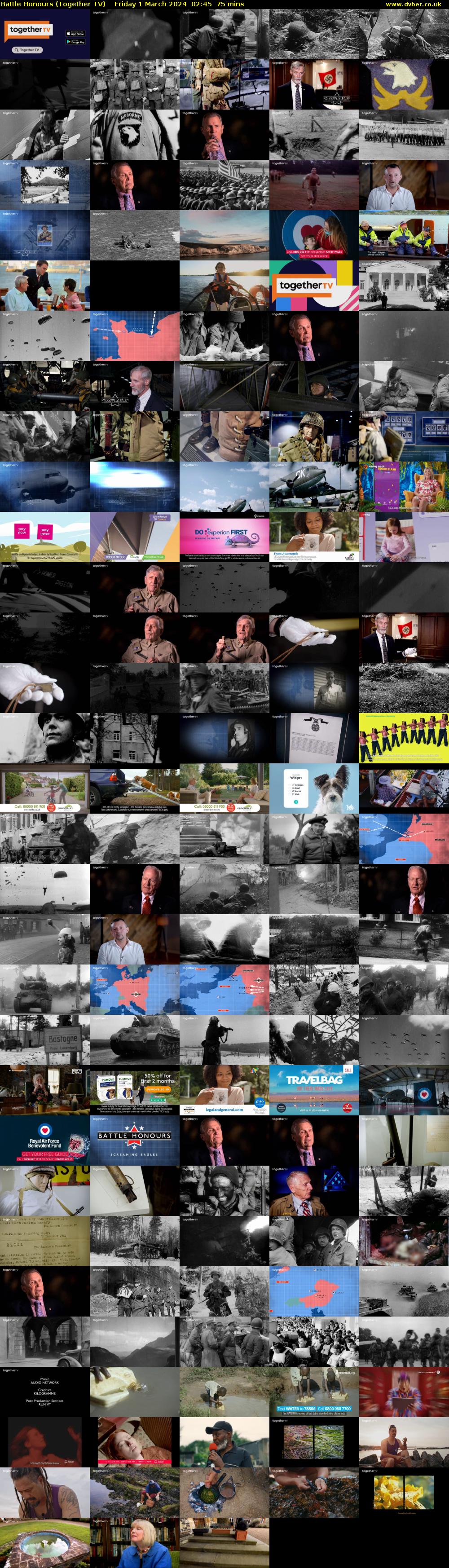Battle Honours (Together TV) Friday 1 March 2024 02:45 - 04:00