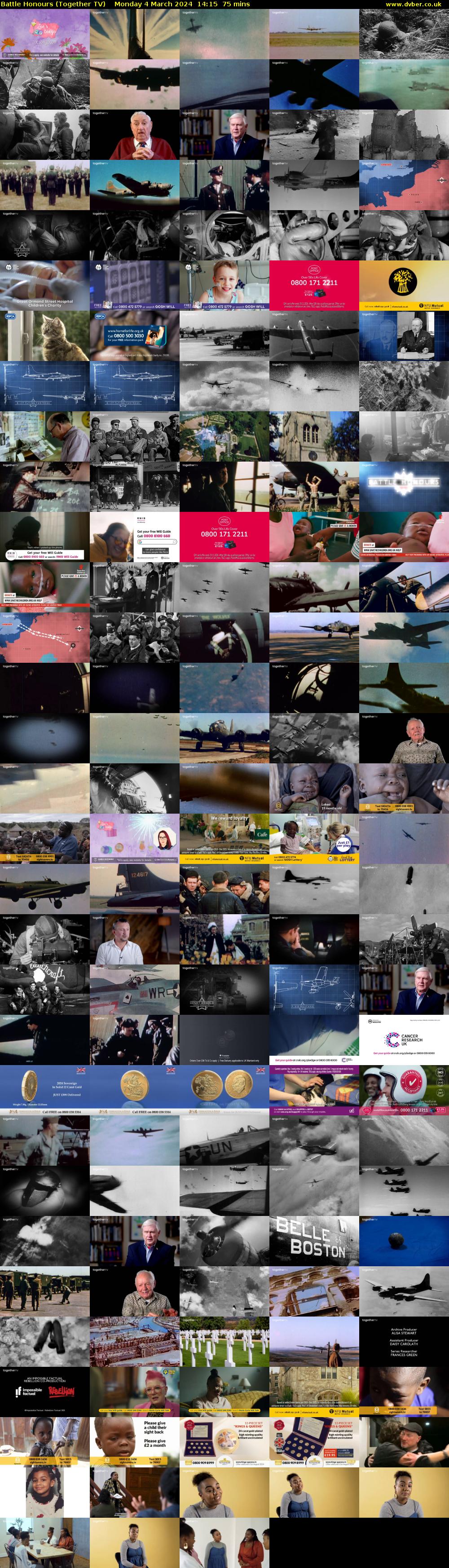 Battle Honours (Together TV) Monday 4 March 2024 14:15 - 15:30