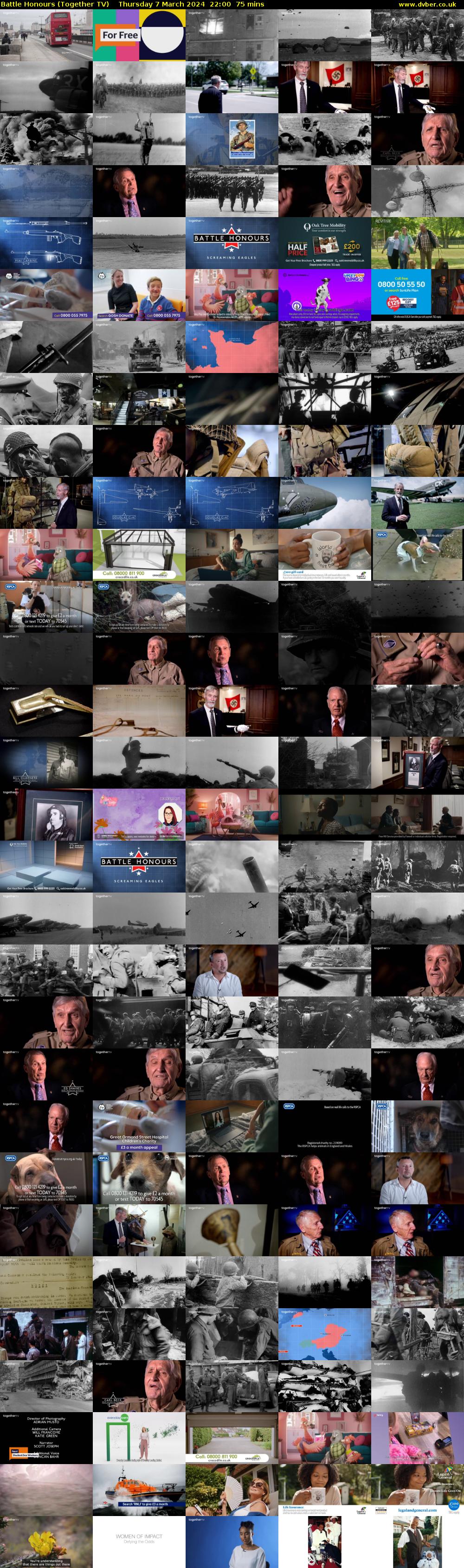 Battle Honours (Together TV) Thursday 7 March 2024 22:00 - 23:15